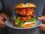 A large buttermilk fried chicken sandwich served with sliced chilies, garnish, and drizzled with Oregon Growers' Honey.
