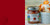 A split image with an apple watermark on a reddish background on the left and a jar of Oregon Grower's Apple Butter next to ice cream on a table on the right.