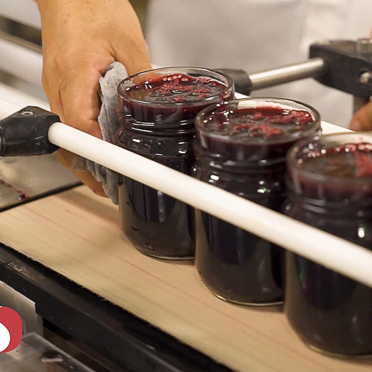 Three jams on the production line at one of our facilities in Hood River Oregon.